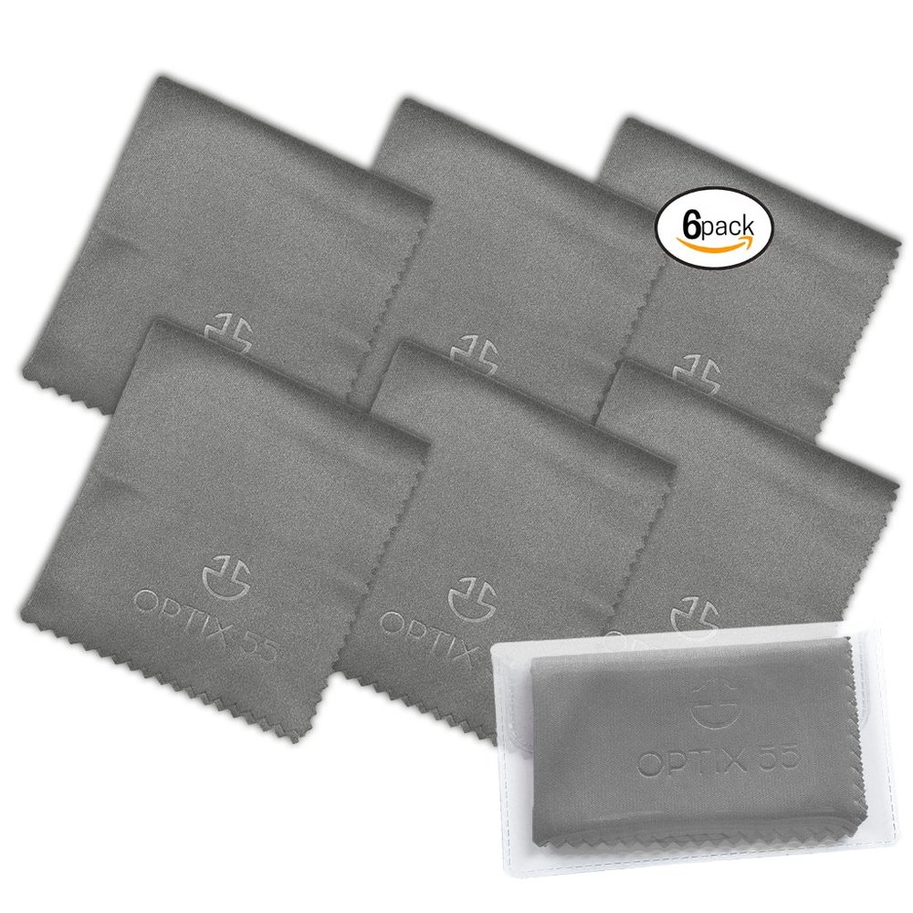 Microfiber Eyeglasses Cleaning Cloths (6 Pack)